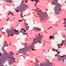 Picture of SUGAR BUTTERFLIES EDIBLE SPRINKLES X 50G